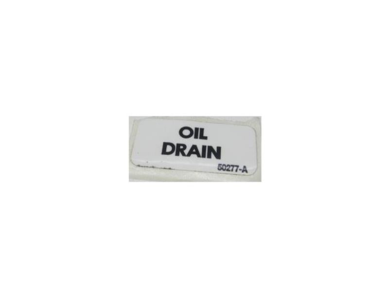 Generac Guardian Oil Drain Decal Part# 050277