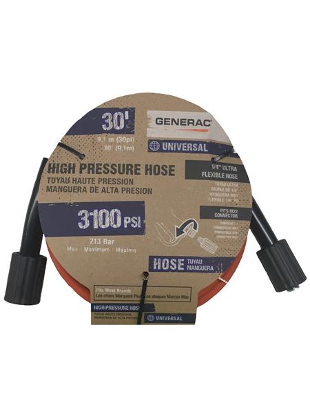 Generac 30' x 1/4 Orange Pressure Washer Hose M22 Part# 6621 –  Genpartsupply