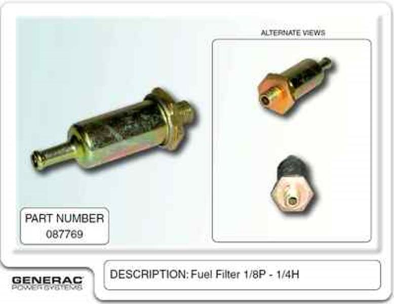 Generac Guardian SM RV QP 220/760  Maintenance Kit Part# 0E1130WSRV