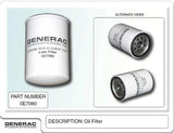 Generac Guardian 0E7080 OIL FILTER 1.6,2.5,3.0,4.2L G3