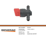 Generac Guardian 0H3419 VALVE,FUEL SHUTOFF