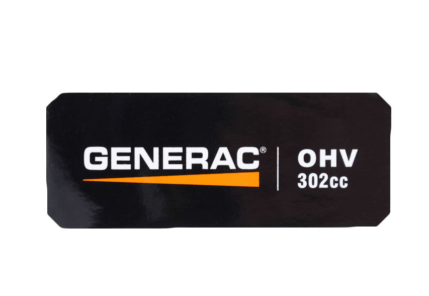 Generac 0J0808B DECAL G26 302CC – Genpartsupply
