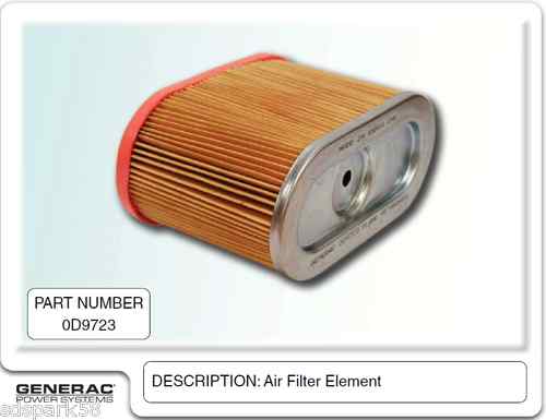 Generac Guardian ELEMENT AIR FILTER 0D9723S