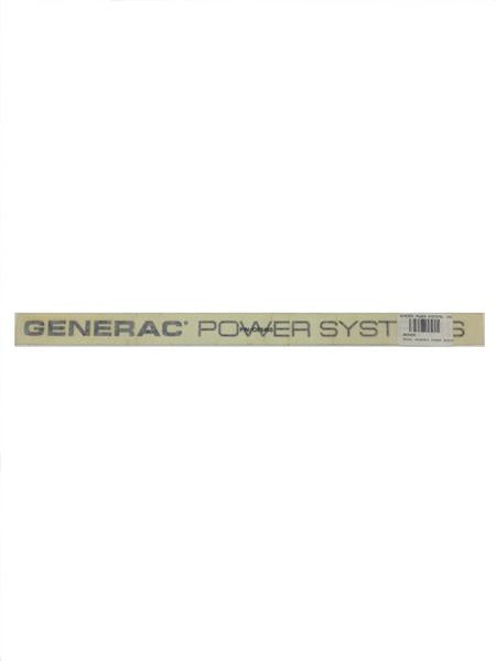 Generac Power Systems Decal Part# 0E5455