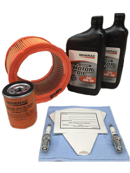 Generac 0J57680SSM 20kW Service Maintenance Kit with Synthetic Oil