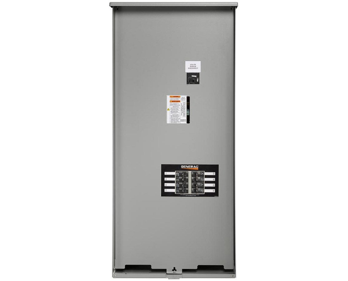 Generac Whole House 200 AMP service Rated NEMA 3 with 8 Circuit Load Center RXSW200A3F