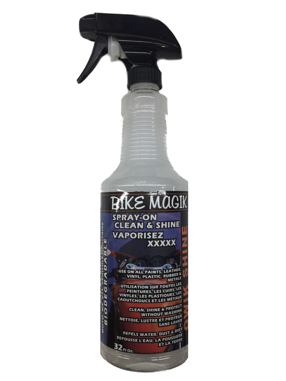 Bio-Kleen Bike Magik Qwik Shine  32oz Spry Bottle Motorcycle Detailing Spray B02307