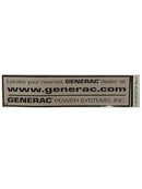 Generac 0D3272A DECAL, GENERAC DEALER GRAY