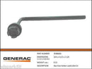 Generac Guardian Slotted  Circle Vice Action latch Key 0F8869D