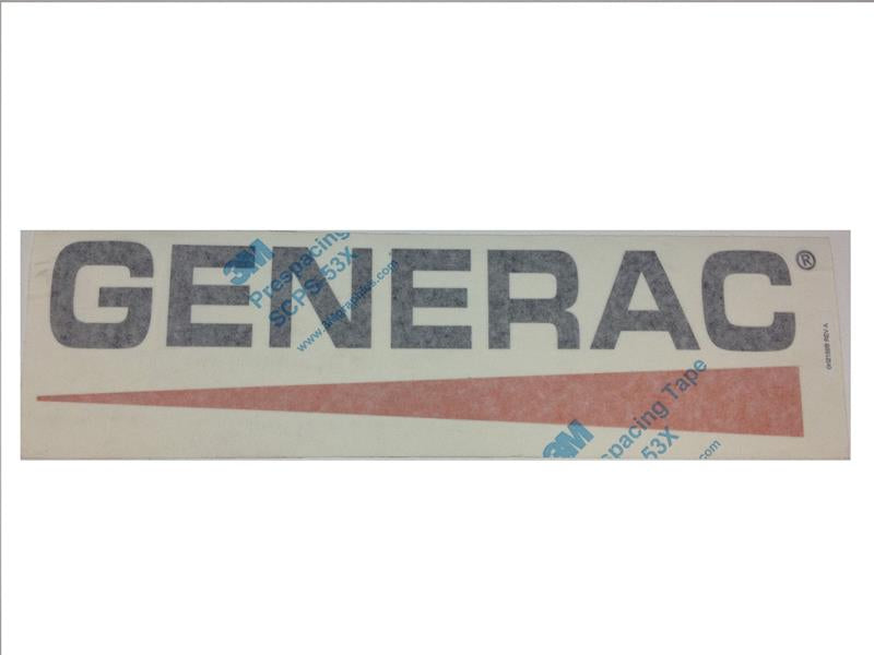 Generac Logo Decal 609mm Part