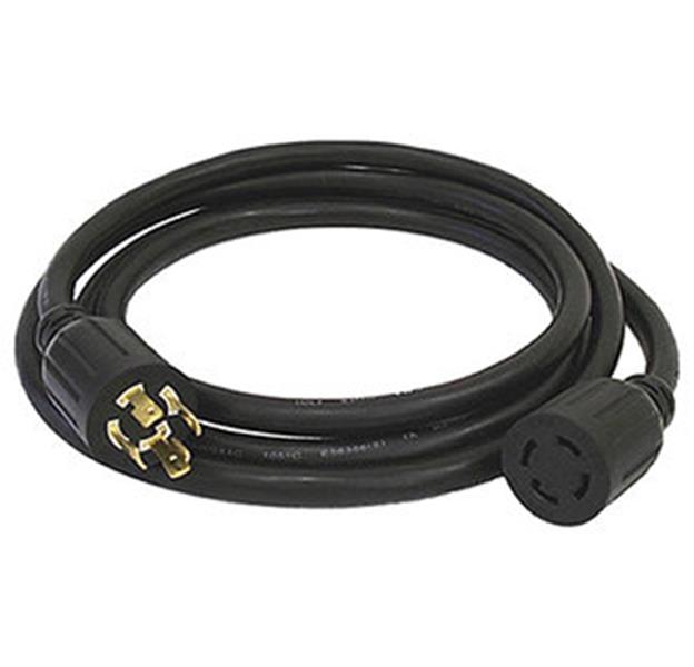 Generac 10/4 SJOOW rubber cord 25' W/ L1430 Male & Female Ends 6328