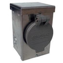 Generac 6346 - 30-Amp Raintight Aluminum Power Inlet Box  W/ Front Flip Lid (4-Prong)
