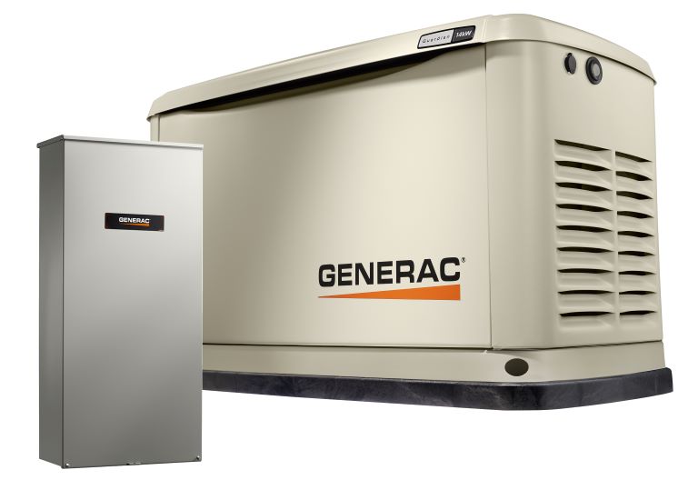 Generac Guardian® 14kW Aluminum Standby Generator System (200A Service Disconnect + AC Shedding) w/ Wi-Fi