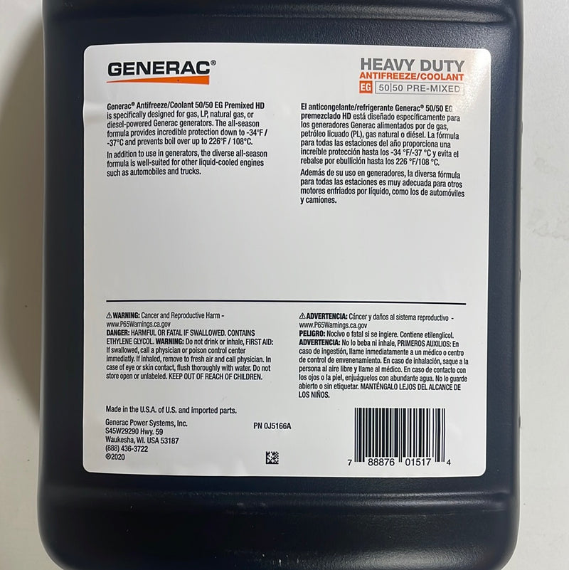 Generac HD Diesel Coolant EG 50/50